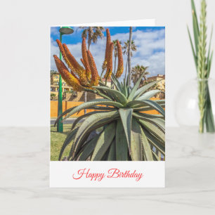 Aloe Vera Blumen Geburtstagskarte Karte