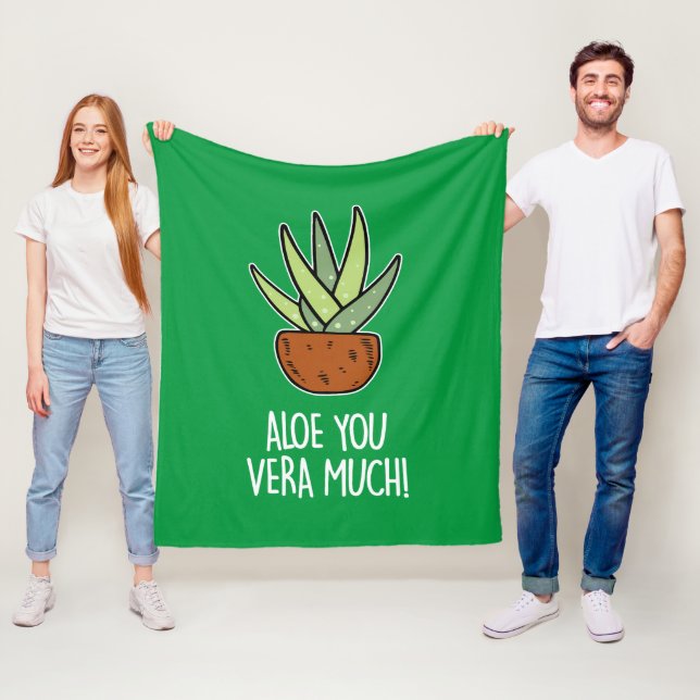 Aloe Vera Fleecedecke (Beispiel)