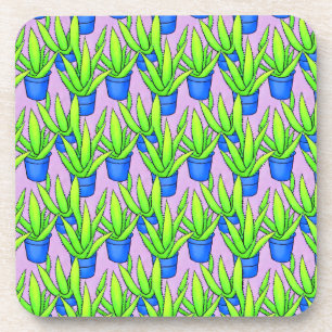 Aloe Vera Pflanze Pattern Getränkeuntersetzer