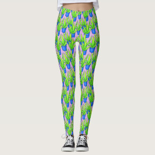 Aloe Vera Pflanze Pattern Leggings