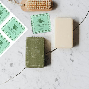Aloe Vera Soap Custom Label Aufkleber