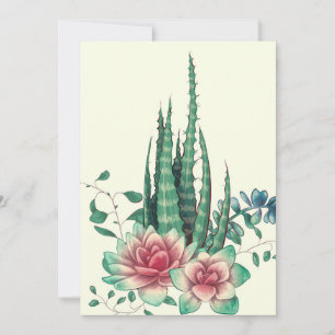 Aloe Vera Über Blume Save The Date