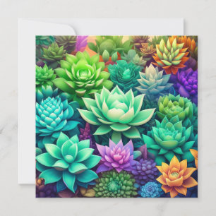 Aloe Vera und Succulents Collage