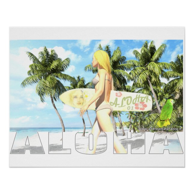 Aloha 01 Glossy Poster (Vorderseite)