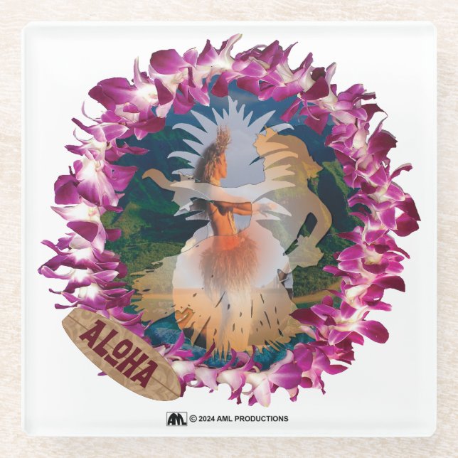 ALOHA 28 GLASUNTERSETZER (Vorderseite)