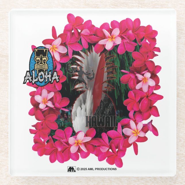 ALOHA 3 12 GLASUNTERSETZER (Vorderseite)