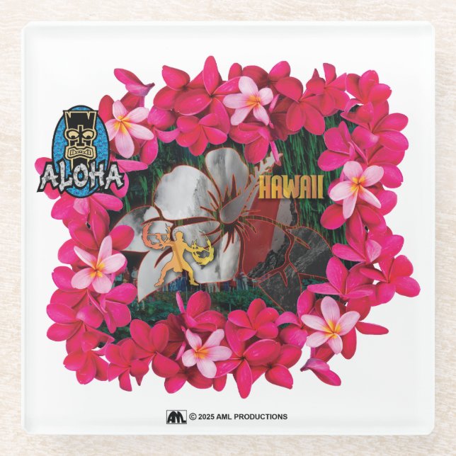 ALOHA 3 1 GLASUNTERSETZER (Vorderseite)