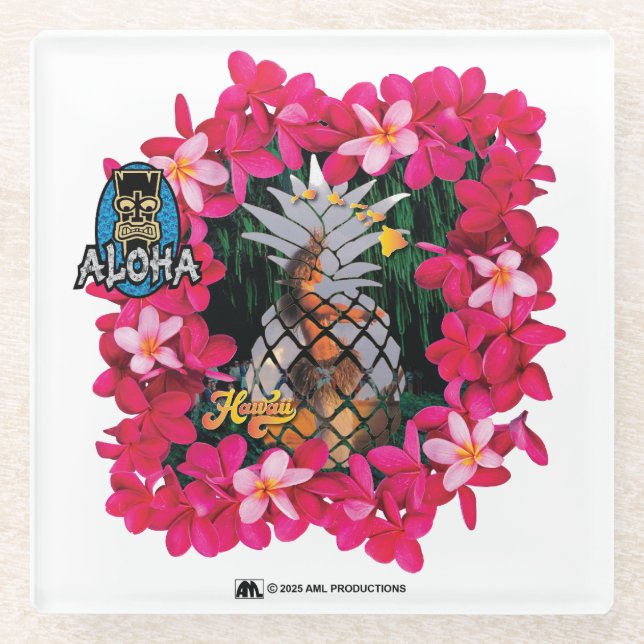 ALOHA 3 2 GLASUNTERSETZER (Vorderseite)