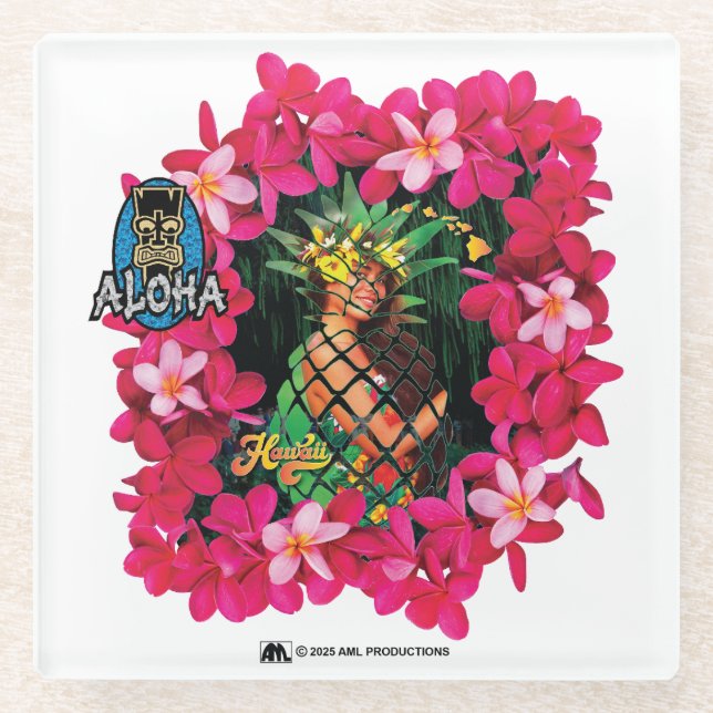 ALOHA 3 4 GLASUNTERSETZER (Vorderseite)
