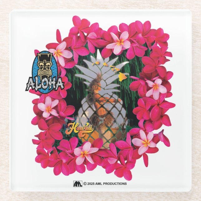 ALOHA 3 GLASUNTERSETZER (Vorderseite)