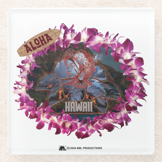 ALOHA 42 GLASUNTERSETZER (Vorderseite)