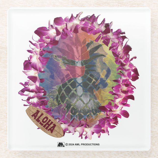 ALOHA 47 GLASUNTERSETZER (Vorderseite)