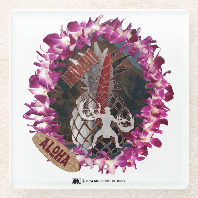 ALOHA 50 GLASUNTERSETZER (Vorderseite)