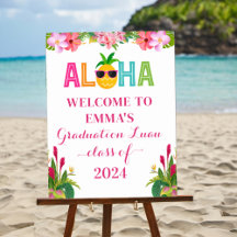 Aloha Abschluss Luau Class of 2024 Willkommen