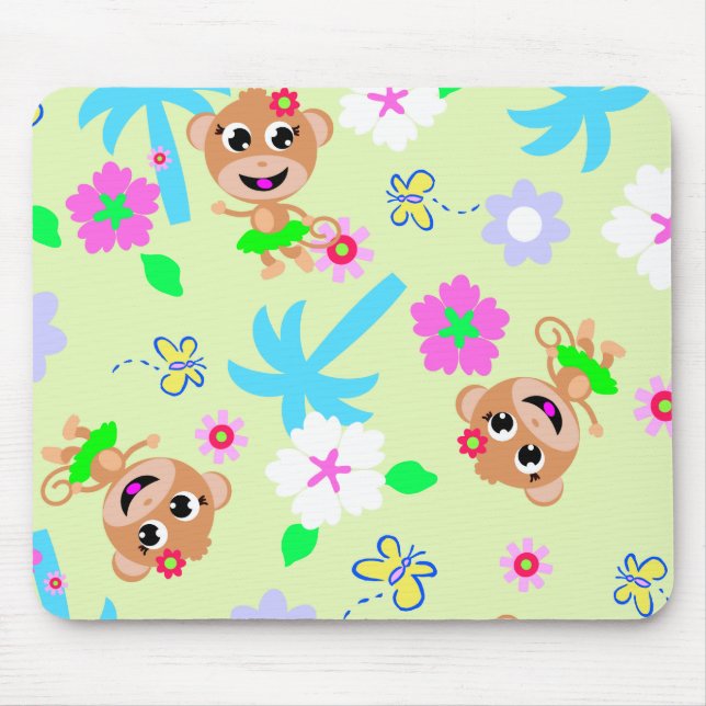 aloha Affedruck Mousepad (Vorne)
