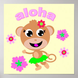 Aloha Affenbildschirm.ai Poster