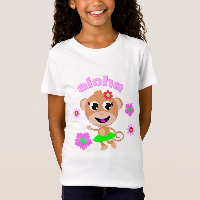 aloha Affeschirmt-stück T-Shirt (Vorderseite)