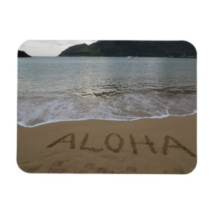 Aloha am Strand in Kauai Magnet