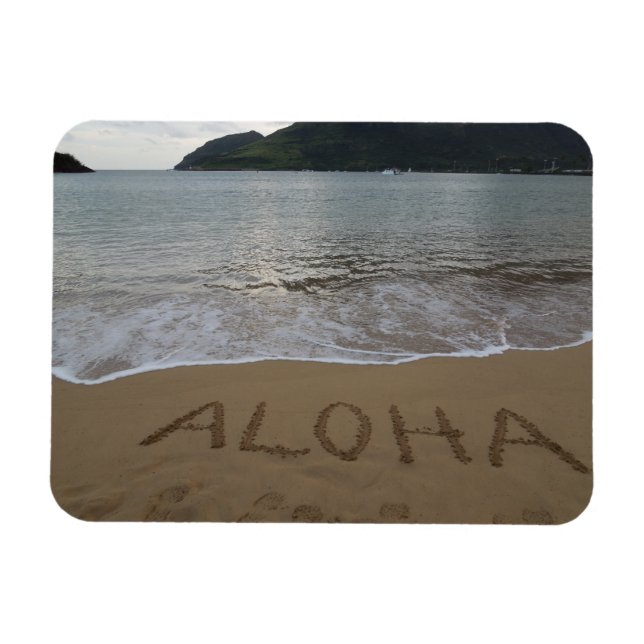 Aloha am Strand in Kauai Magnet (Horizontal)