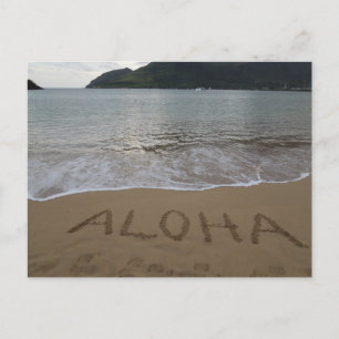 Aloha am Strand Postkarte