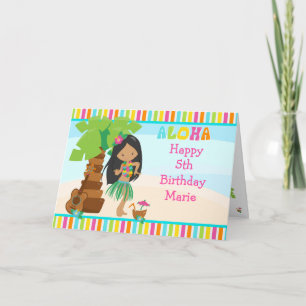 Aloha American Girl Birthday Karte