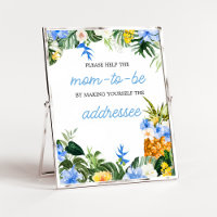 Aloha-Ananas-Baby-Shower-Umschlag-Stationsschild