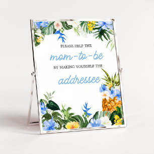 Aloha-Ananas-Baby-Shower-Umschlag-Stationsschild Poster