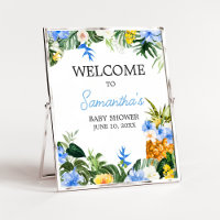 Aloha-Ananas-Baby-Shower-Willkommensschild