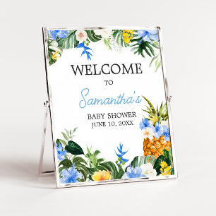 Aloha-Ananas-Baby-Shower-Willkommensschild Poster