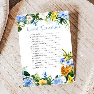 Aloha-Ananas-Baby-Shower-Wortverwirrungsspiel