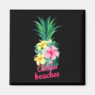 Aloha Ananas Blumen Aloha Hawaii Vintage Magnet