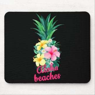 Aloha Ananas Blumen Aloha Hawaii Vintage Mousepad