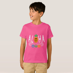 Aloha Ananas-Design - Kinderhandschuhe TAGLESS® T- T-Shirt