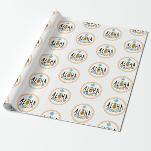 Aloha Ananas Design - Matte Wrapping Paper Geschenkpapier