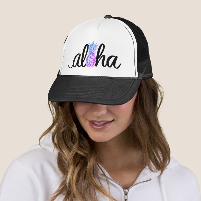 Aloha Ananas-Fernlastfahrer-Hut Truckerkappe (Beispiel)