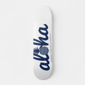 Aloha-Ananas-LogoColor-Navy Skateboard
