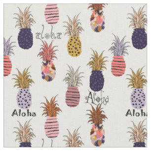 Aloha-Ananas-Muster Stoff