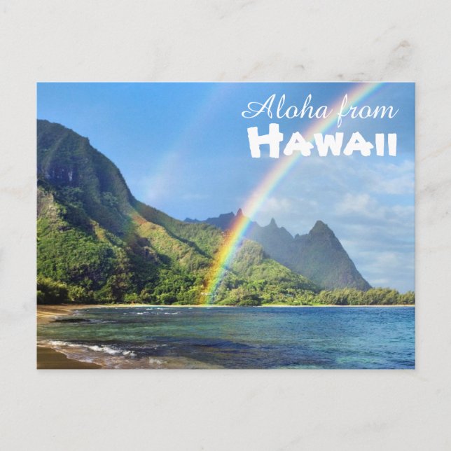 Aloha aus Hawaii Postkarte (Vorderseite)