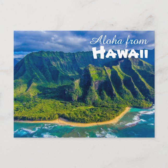 Aloha aus Hawaii Postkarte (Vorderseite)