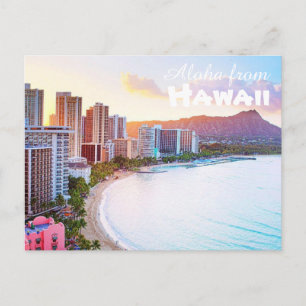 Aloha aus Hawaii Postkarte