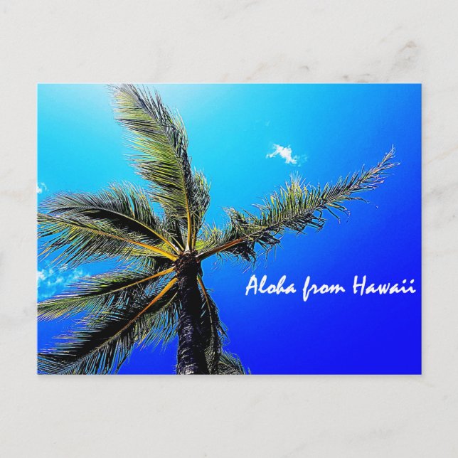 Aloha aus Hawaii Postkarte (Vorderseite)