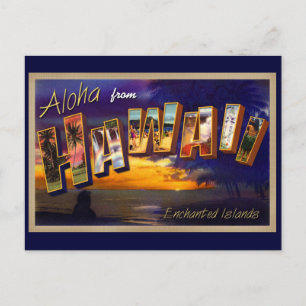 Aloha aus Hawaii Postkarte