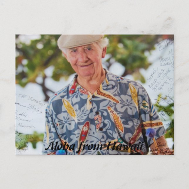 Aloha aus hawaii-Postkarten Postkarte (Vorderseite)