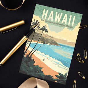 Aloha aus Hawaii Vintage Reise Postkarte
