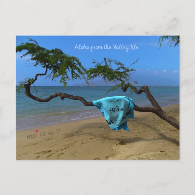 Aloha aus Maui Postkarte (Vorderseite)
