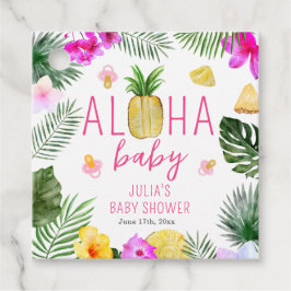 Aloha Baby Ananas & Schnullers Babydusche Luau Geschenkanhänger
