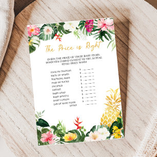 Aloha Baby Ananas Shower Price is Right Spiel