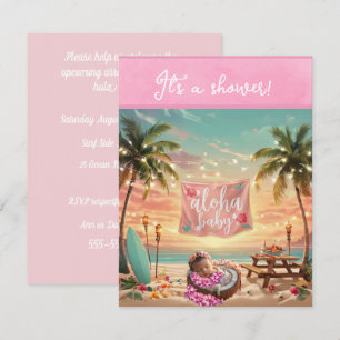 Aloha Baby Mädchen Shower Digital Download Einladu