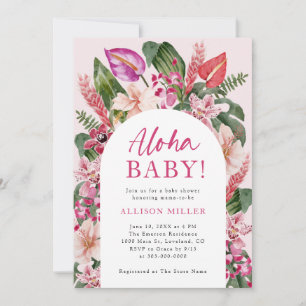 Aloha-Baby-Party Einladung
