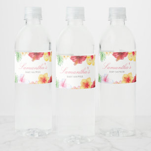 Aloha-Baby-Party Wasserflaschenetikett